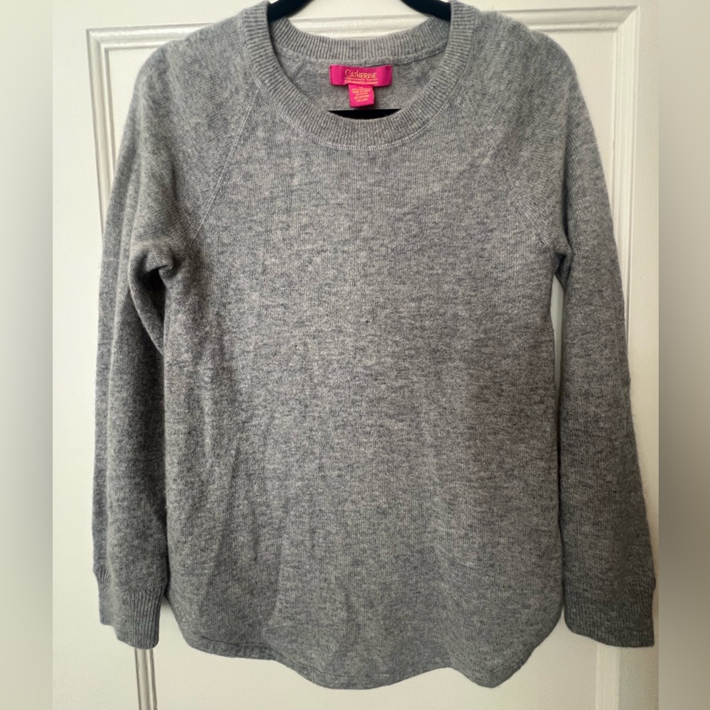 100% Cashmere Light Gray Sweater
